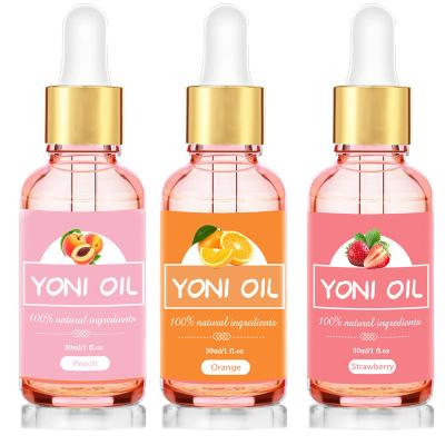 China Massage OEM Private Label Yoni Oil Feminine Vagina Tightening Massage Detox Rose Essential Lubricate Oil for sale