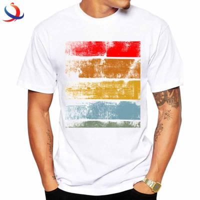 China Anti-pilling Anti-pilling Fashion Men T-shirt Digital Printed 100% Cotton OEM T-shirt for sale