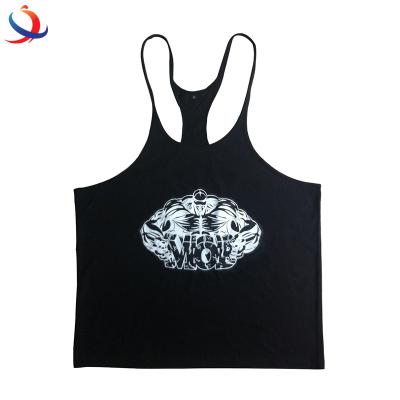 China Custom Men's Anti Pilling Bodybuilding Tank Tops Knit Fitness Tank Tops Sleeveless Gym Clothing for sale