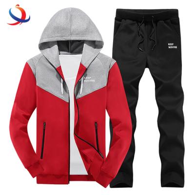 China New Style Winter Anti-Shrink Men's Sport Tracksuit 100%Cotton Long Sleeve Set Hoodie+Pants High Quality Cloth Clothes for sale