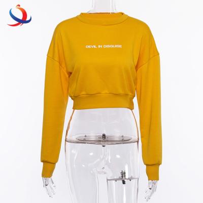 China Anti-pilling Anti-pilling Women Yellow Culture Hoodies Sweatshirt Korea Sweatshirts Harajuku Fashion Oversized Letter Printed Long Sleeve Hoodies for sale