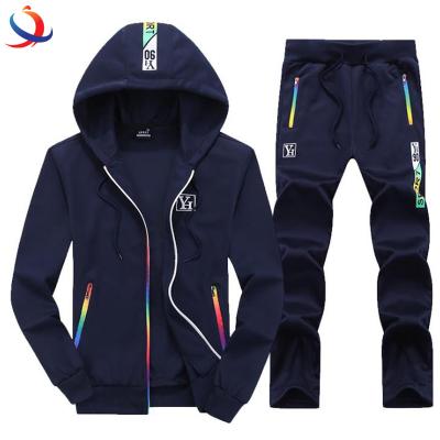 China High Quality 100%Cotton Anti Pilling Long Sleeve Tracksuit Newest Design Fashion Anti Pilling Long Sleeve With Hood And Pant Sweat Suit For Men for sale