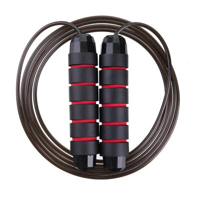 China Soft Foam Gym Sport Fitness Steel Wire Non-Toxic Material Condom Jump Rope / Weighted Steel Wire for sale