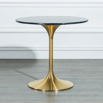 China Factory direct sale modern coffee table coffee table, gold stainless steel leg coffee table, marble top coffee table for sale