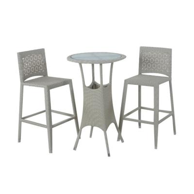 China Garden Set Hot-selling Aluminum Rattan Bar Table And Chair Outdoor Furniture for sale