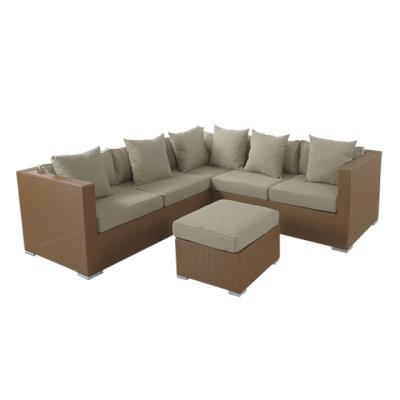 China Garden Set Hot-selling Aluminum Rattan Sofa For Outdoor Furniture for sale