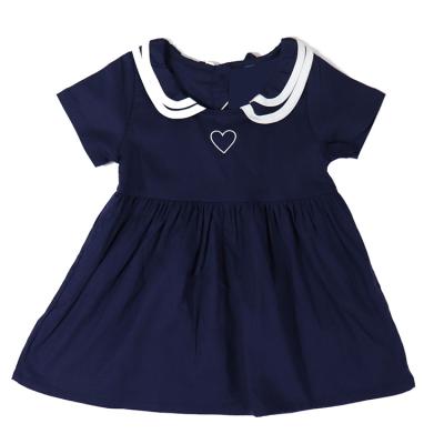 China Washable Soft Kids Shape Soft Organic Cotton Mini Kids Clothing Toddler Girls Dresses Summer for sale