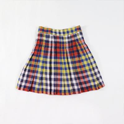 China Breathable New Fashion A Line Japan School Uniform Plaid Girl Pleated Mini Skirt High Waist for sale