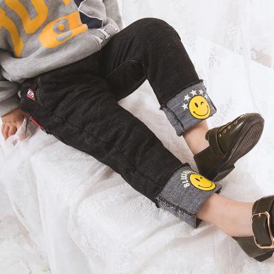 China Wholesale Price Kids Toddler Black Cotton Breathable Clothing 100% High Waist Jeans Pants For Girls for sale