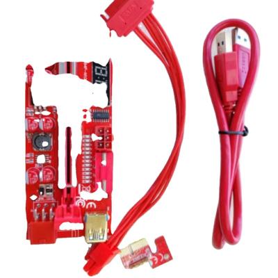 China Riser PCI Riser 010s Plus 013 Pro PCI-E PCIE Pro Riser Card VER 012 011 Plus Adapter Molex 6Pin SATA PCI Express To USB 3.0 Cable for sale