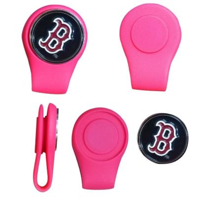 China Silicone Magnetic Cap Clip With Golf Ball Marker Golfer for sale