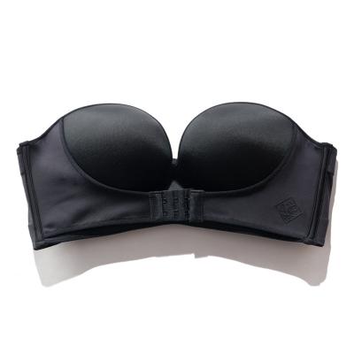 China One Piece Women Strapless Bra For Small Bust With Invisible Traceless Design Push Up Bra Soft Cup For Sexy Women for sale