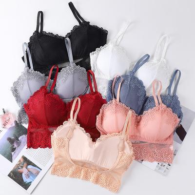 China Dropshipping QUICK DRY girls shape simple solid color push up wireless comfort women T-shirt bra seamless lace bra for sale