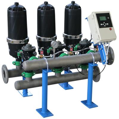 China Plants Most Popular Agricultural Irrigation Water Filter With Auto Backwash Pile Filter for sale