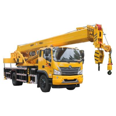 China TRUCK CRANE 3 Boom 5 6 8 10 16T Hydraulic Fixed Arm Lifting Crane Truck for sale