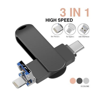 China 3 in 1 OTG USB Flash Drive 512GB 256GB 128GB 64GB 32GB 16GB 8GB Smartphone Pendrive OTG 2.0 USB Flash Drive Drive for sale