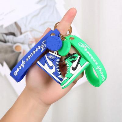 China OEM Mini Sneakers Keychain Pendant Cartoon Gifts Shoe Key Ring Chain Pendant Wholesale Daily Life Cute Printing Logo for sale