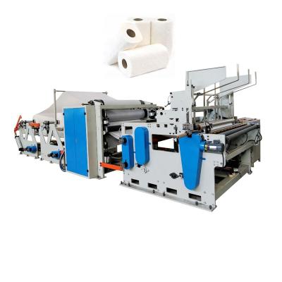 China Manufacturing Plant Toilet Paper Kitchen Towel Rewinding Machine for sale