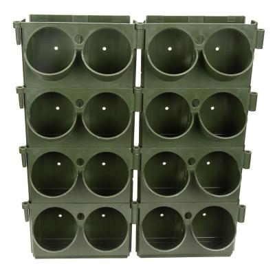 China Modern Vertical Box Pots Pallet Outdoor Garden Set DIY Square Half Round Self Watering Wall Planter Wholesale for sale