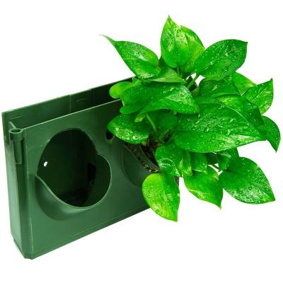 China Modern Hot selling cheap custom plastic vertical garden self watering wall hanging planters glass plant pots for sale