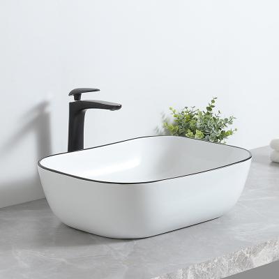 China Modern Professional Manufacture Hair Washing Shampoo Cheap White Ceramic Basin for sale