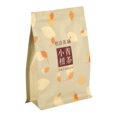 China Food Package Flat Bottom Coffee Bag With Valve Food Packaging Bag for sale