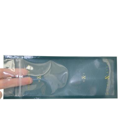 China Food Package Customized 3 Side Seal Transparent Cosmetic Packaging Bags Plastic Zipper Brush Up Packaging Bags for sale