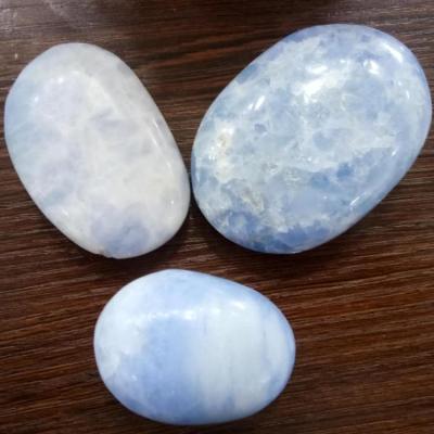 China China wholesale natural rare rare crystal stone palm celestite blue celestite reiki healing for sale