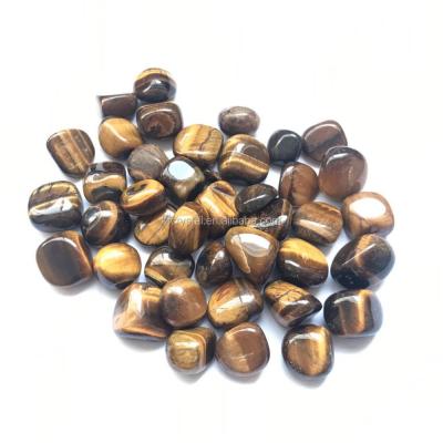 China Wholesale Bulk Tiger Eyes Stone Lucky Pocket Tumble Stone Irregular Stone From China for sale