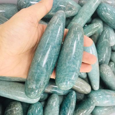 China China Hot Selling Crystal Therapy Stones Amazonite Massage Stick for sale