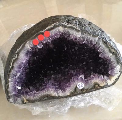 China China Wholesale Natural Rock Amethyst Geode Crystal Ornaments For Decoration for sale