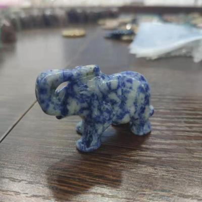 China China wholesale cute natural lapis lazuli elephant hand carved for gift for sale