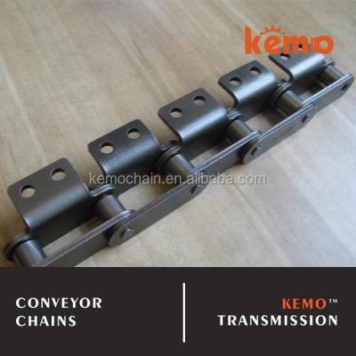 China ALLOY 40Mn/45Mn material RF2080H conveyor chain with A2 attchment for sale