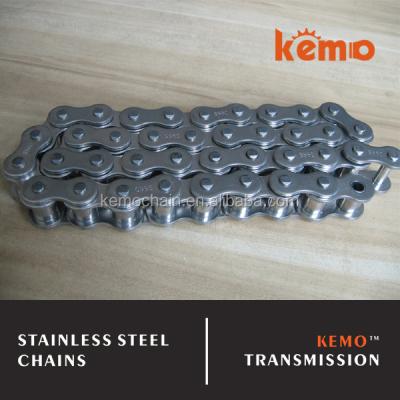 China 304 Stainless Steel Material ANSI 60 Roller Chain 60SS Stainless Steel Roller Chain for sale