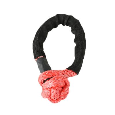 China High Strength High Molecular Polyethylene Strap 4WD Woven Shackle Soft Rope Shackle for sale