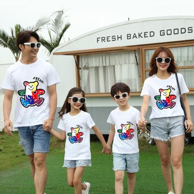 China Wholesale QUICK DRY Mama and Me Matching Outfits Summer T-shirt Mother Daughter Cartoon Animals Print Tee Family Matching Outfits for sale