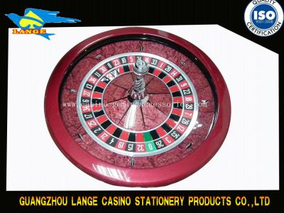 China European Standard 80cm Casino Roulette Table Wheel , 32'' Red Wood Casino Roulette for sale