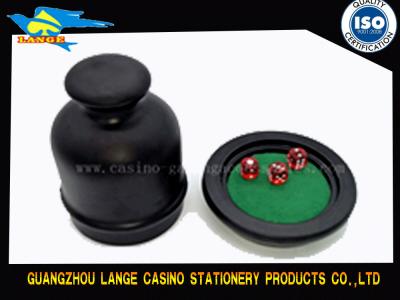 China Handheld Craps Dice Sets Simple Operated Wood Circle Poker Dice Cup for sale