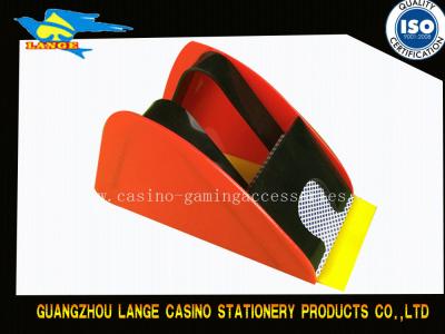 China Zapato de lujo colorido de la tarjeta del casino, 1 zapato del distribuidor autorizado del club del póker del juego de la cubierta en venta