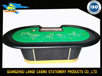 China Tabletop Professional 5 Player Bullfight Casino Poker Table With Replaceable Felt for sale