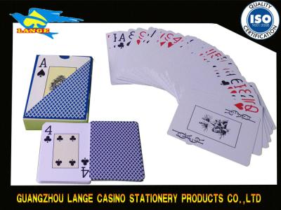 China Schürhaken-Karten kundenspezifische Logo-Spielkarte-Kasino-Zusatz-Plastik-Texas Holdem zu verkaufen