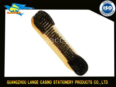 China 9 inches Casino Accessories , Maple Wood Brush Texas Poker Table Cleaning Brush for sale