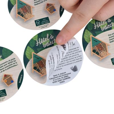 China Waterproof Eco Friendly Custom Logo Label Sticker Sheet Printing Adhesive Cosmetic Sticker Label for sale