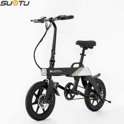 China Warehouse SUO TU 350w Eu aluminum alloy aluminum alloy mountain bike road bicycle mountain e bike fast electric bike folding city tire ebike for sale