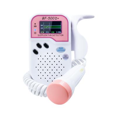 China Bestman BF-500D+ TFT Baby Fetal Heart Rate Ultrasonic Fetal Doppler Heart Rate for sale