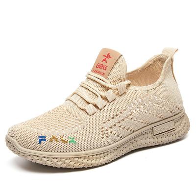 China Recyclable G-2305 Women's Comfortable Fly Knit Shoes Breathable Soft Mesh Casual Walking Running Shoes For Winter Wholesale Manufacture for sale