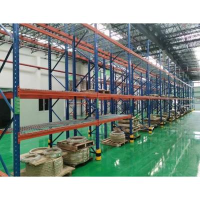 China Corrosion Protection Factory Warehouse Storage Wire Mesh Deck Galvanized Heavy Duty Rack for sale