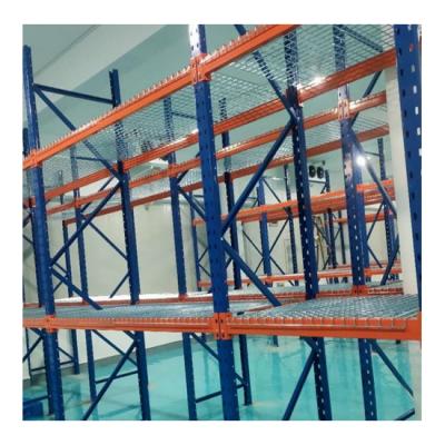 China Corrosion Protection Factory Hot Sales Warehouse Racks Heavy Duty Wire Mesh Deck Galvanized Warehouse Storage Rack for sale