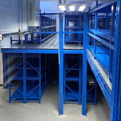 China High Quality Corrosion Protection Attic Shelf Floor Shelf For Warehouse Storage for sale