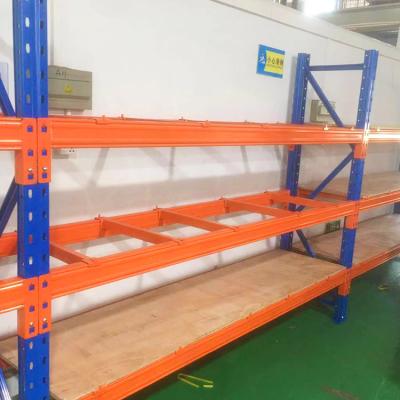 China Multilayer Corrosion Protection Metal Hardware Cold Rolled Steel Storage Rack Standard Warehouse Pallet Rack for sale